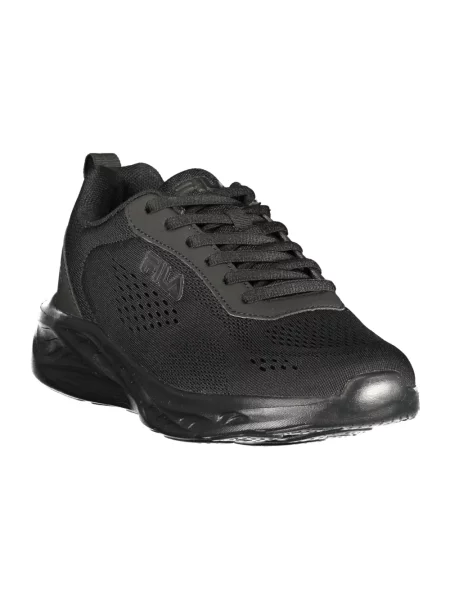 Lniane sneakersy Fila czarne
