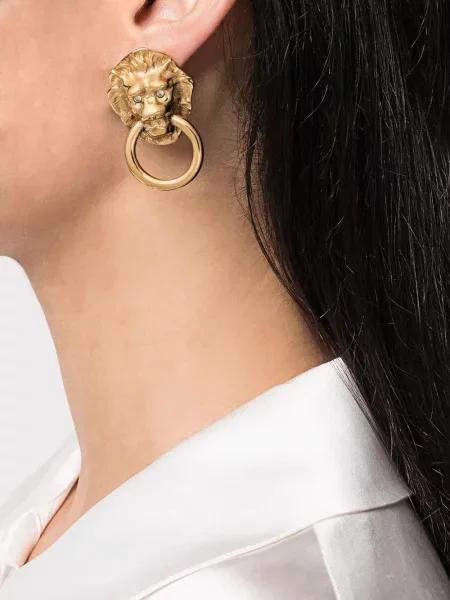 Retro náušnice Susan Caplan Vintage zlaté