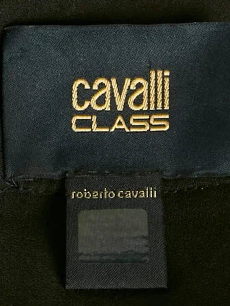 Fusta plisata Cavalli Class din șifon plisată negru