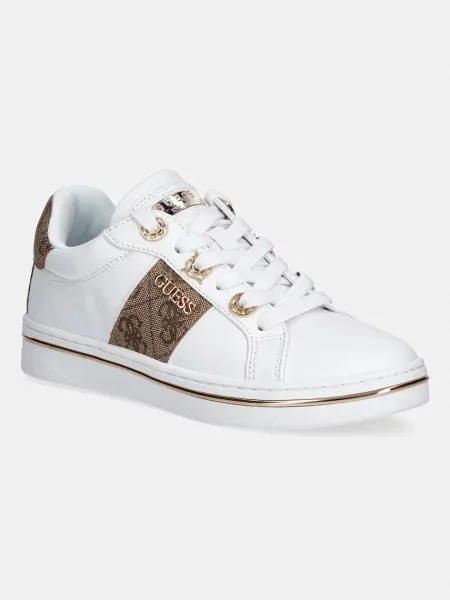 Sneakerși Guess alb