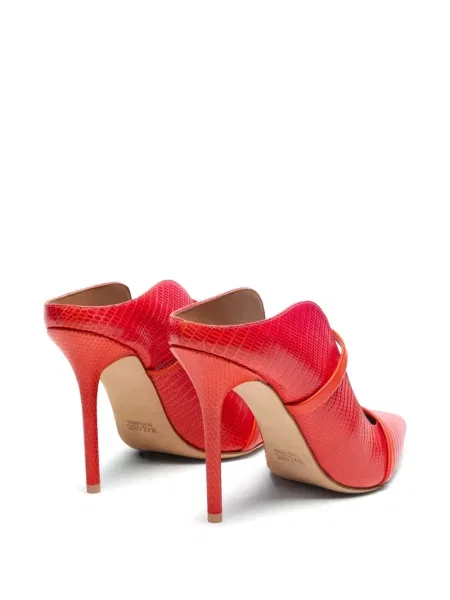 Papuci tip mules Malone Souliers din piele roșu