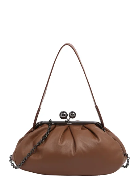 Geantă Weekend Max Mara Cubico maro