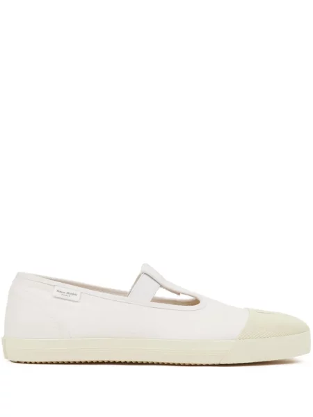 Sneakerși Maison Margiela din canvas alb