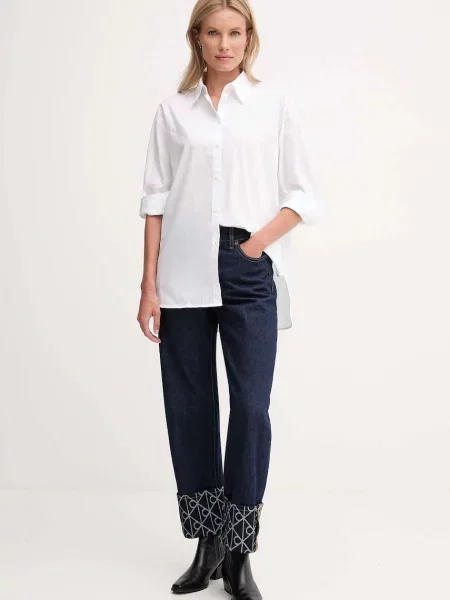 Kavbojke Calvin Klein Jeans modra