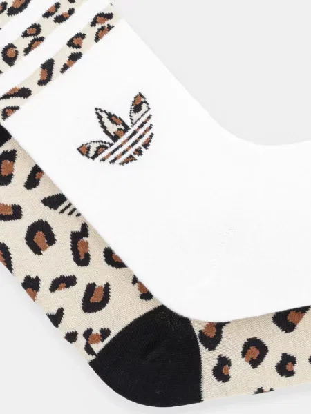 Шкарпетки adidas Originals Leopard бежевий