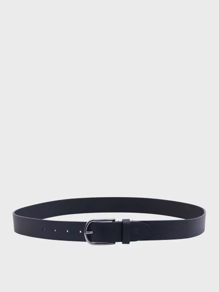 Кожаный ремень Tommy Hilfiger черный