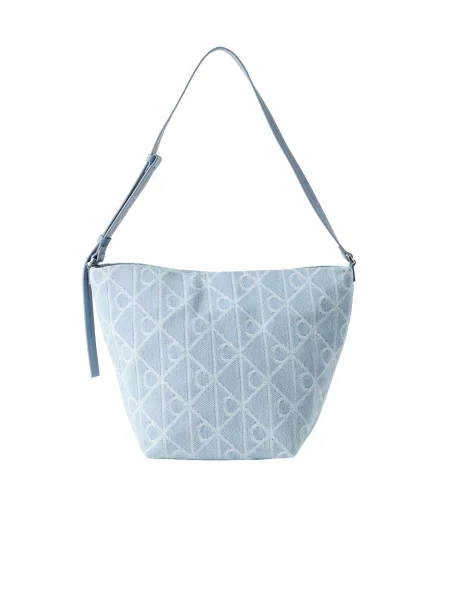 Calvin Klein Geantă de umăr azuriu / alb albastru
