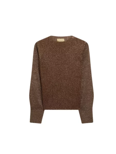 Sweter Momoni brązowy