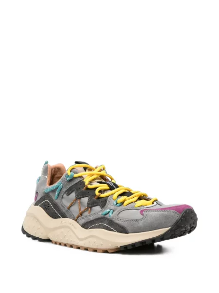 Szarvasbőr virágos sneaker Flower Mountain szürke