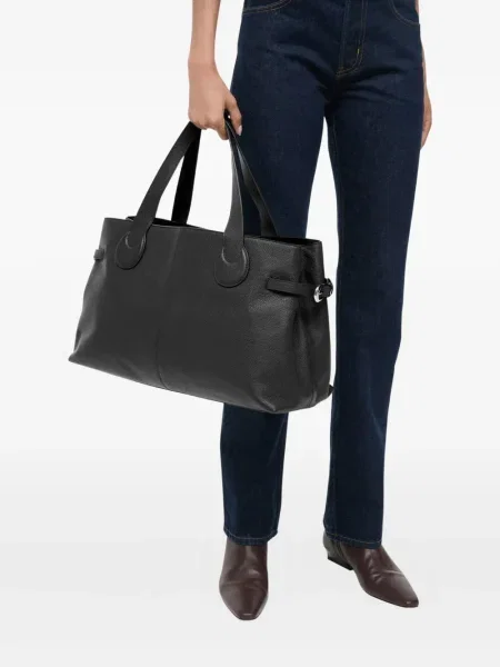 Torebka skórzana Staud skórzana czarna