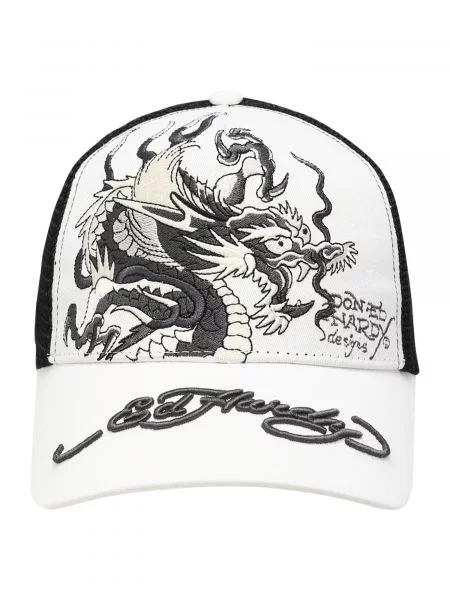 Ed Hardy Șapcă gri închis / negru / alb