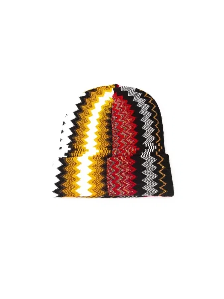 Czapka Missoni w geometryczne wzory