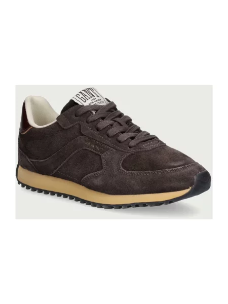 Sneakersy Gant zamszowe brązowe