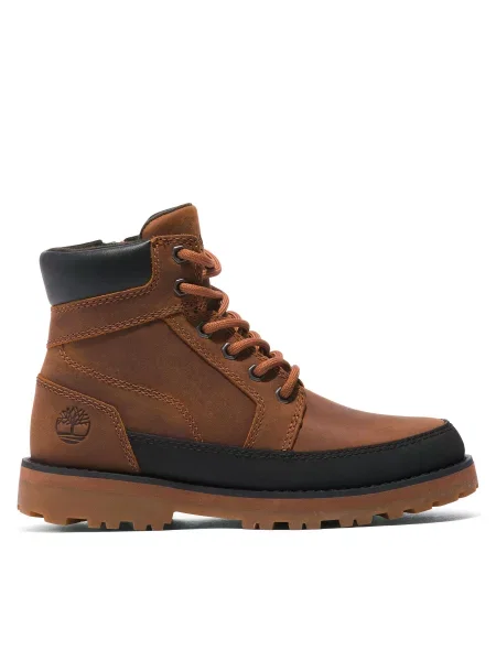 Turistická obuv Timberland Courma Kid Boot W/ Rand hnědá
