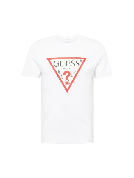 Тениска Guess с принт бяло
