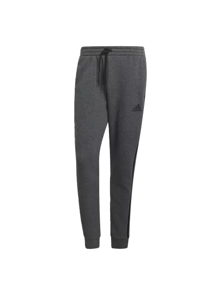Spodnie adidas Essentials Tapered Cuff 3 Stripes czarne