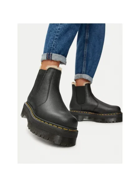 Dr. Martens Bokacsizma Quad Fl fekete