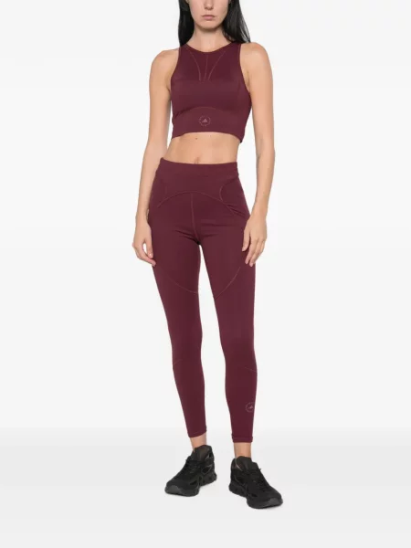 Клинове Adidas By Stella Mccartney с принт червено