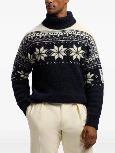 Πουλόβερ Ralph Lauren Purple Label κασμίρ μπλε