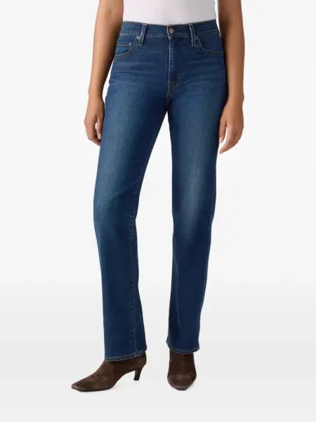 Blugi drepți Levi's® cu autograf albastru