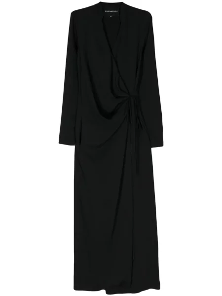 Rochie Costarellos din crep de costum negru