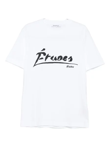 Tricou études Studio cu imagine alb