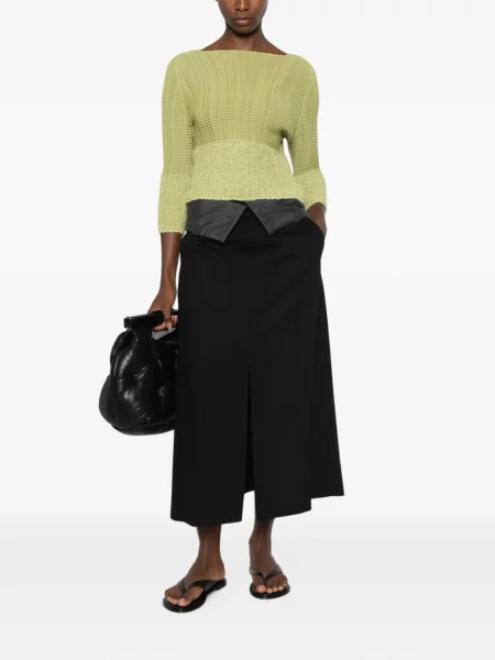Топ Issey Miyake с 3/4 ръкави зелено