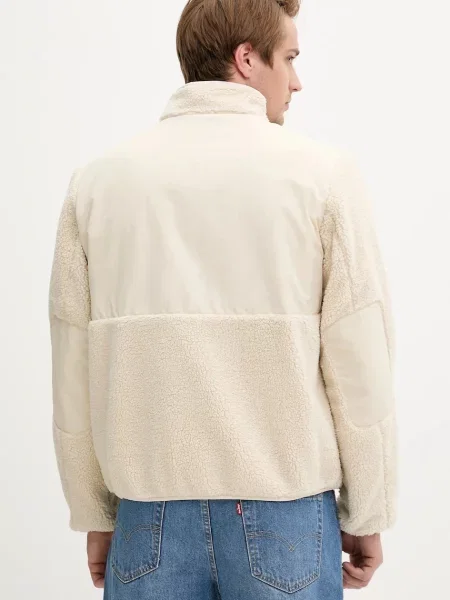 Bunda Tommy Jeans přechodná béžová