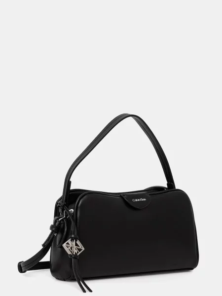 Calvin Klein Táska Emblem Trio Top Handle Camera Ba fekete