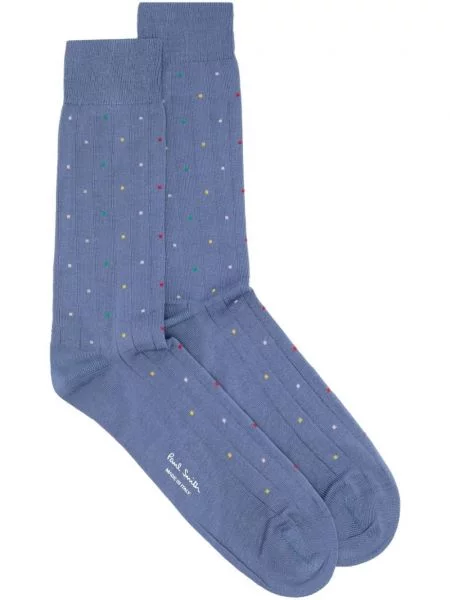 Skarpety Paul Smith w grochy niebieskie