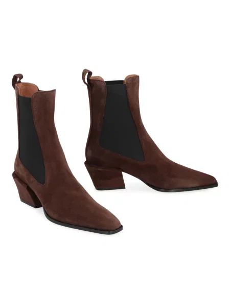 Buty do kostki Paris Texas zamszowe brązowe