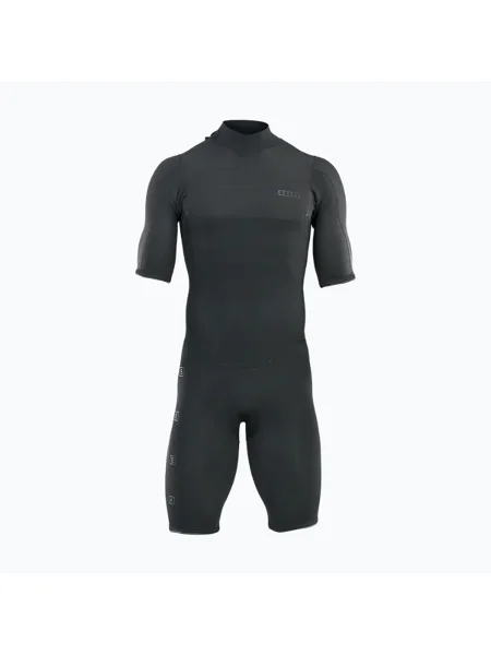 Мъжки неопренов костюм за плуване ION Seek Core Shorty Back Zip black черно