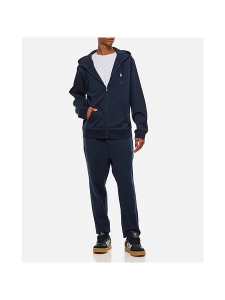 Polo Ralph Lauren bluza granatowy z kapturem gładka niebieska