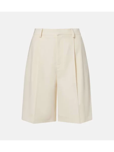 Bermude Ralph Lauren Collection de lână alb