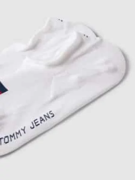 Skarpetki stopki z nadrukiem z logo w zestawie 2 szt. Tommy Hilfiger białe