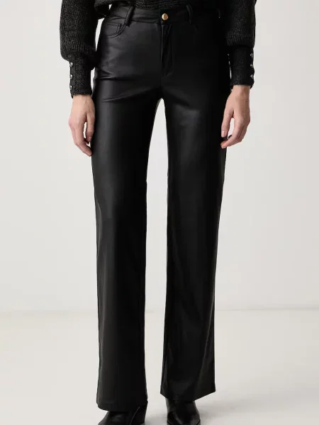 Marciano by Guess spodnie z imitacji skóry CECILIA czarne