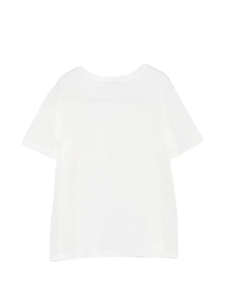 Tricou Parlor cu aplicații din dantelă alb