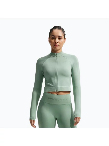 Bluză de antrenament pentru femei Nike Pro Seamless Full Zip Top steam