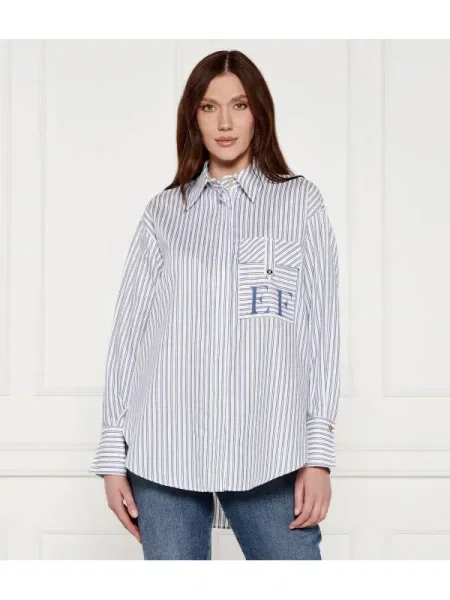 Elisabetta Franchi Cămașă | Oversize fit alb