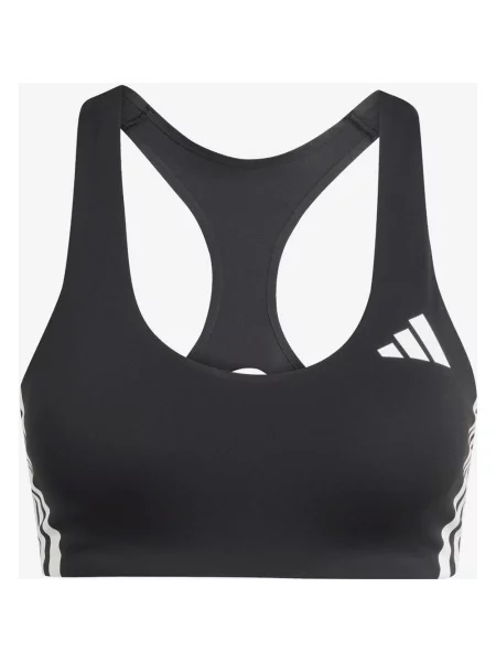 Biustonosz Adidas Adizero Run Medium Support Czarny XL biały