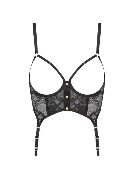 Sutien Scandale cu model floral din dantelă negru
