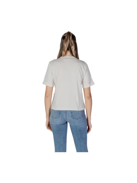 Koszulka z dekoltem v Liu Jo z dekoltem w serek biała