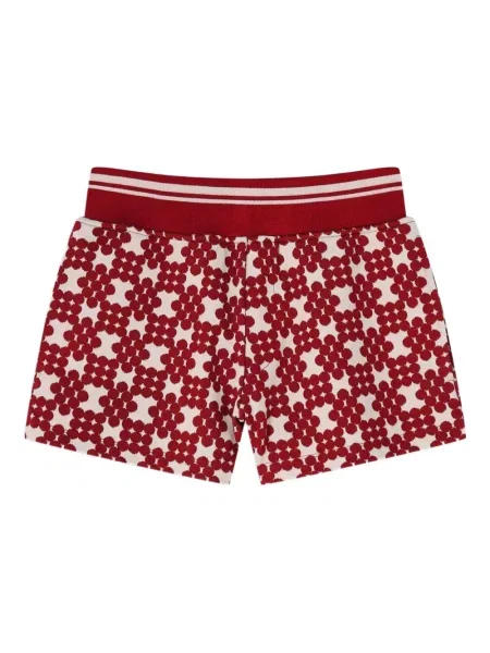 Szorty Dries Van Noten żakardowe prążkowane czerwone