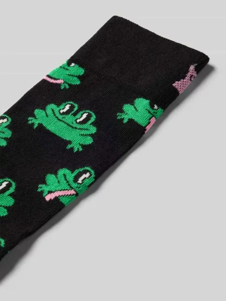 Skarpety Happy Socks z nadrukiem czarne
