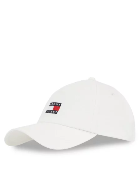 Czapka z daszkiem Tommy Jeans biała