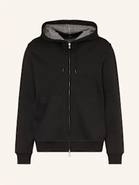 Brunello Cucinelli Bluza Rozpinana schwarz czarna