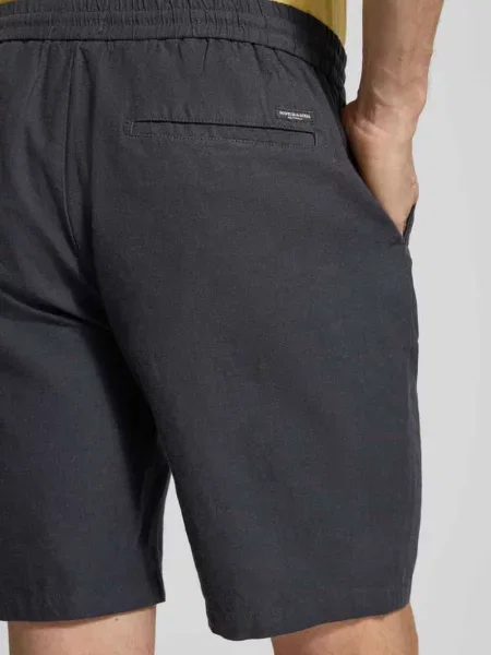 Szorty z Mieszanka bawełny i lnu Model FAVE' Scotch & Soda czarne