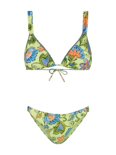 Shiwi Costum de baie două piese deschis / verde / portocaliu albastru