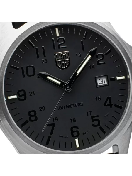 Lniany zegarek Luminox czarny