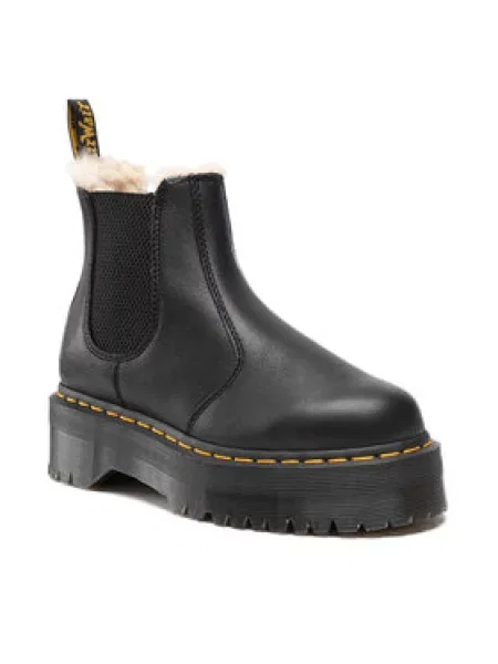 Členková obuv s elastickým prvkom Dr. Martens čierna